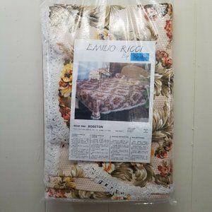 Emilio Ricci Floral Blanket ROSETON Full Size